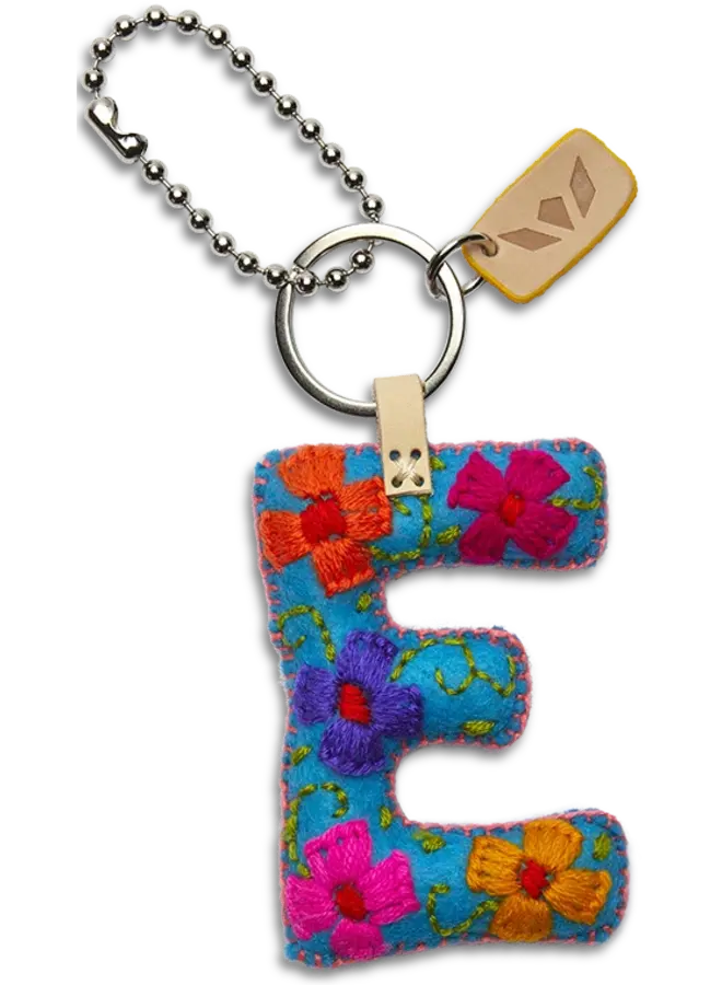 Felt Alphabet Charm Turquoise