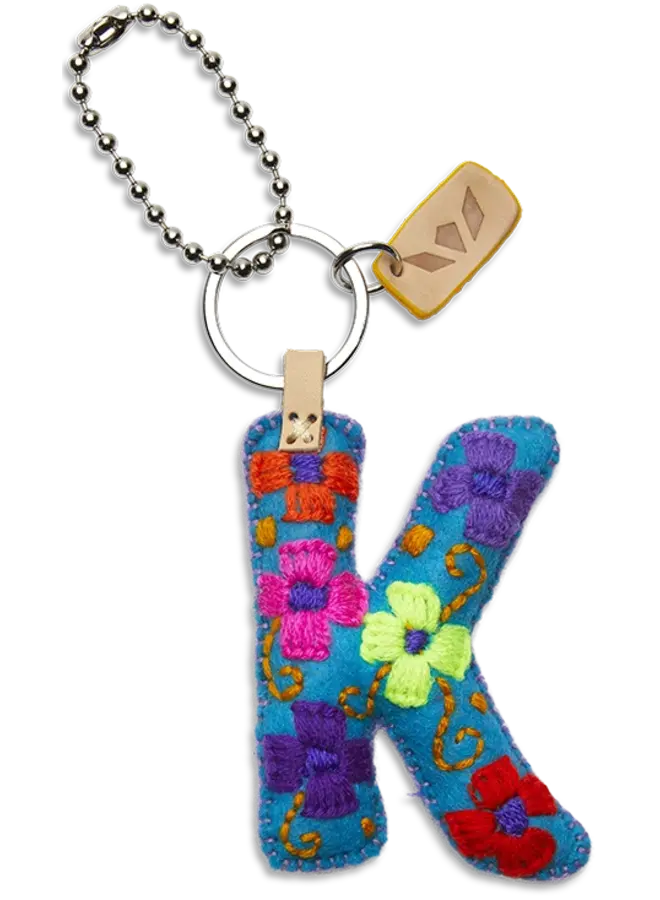 Felt Alphabet Charm Turquoise