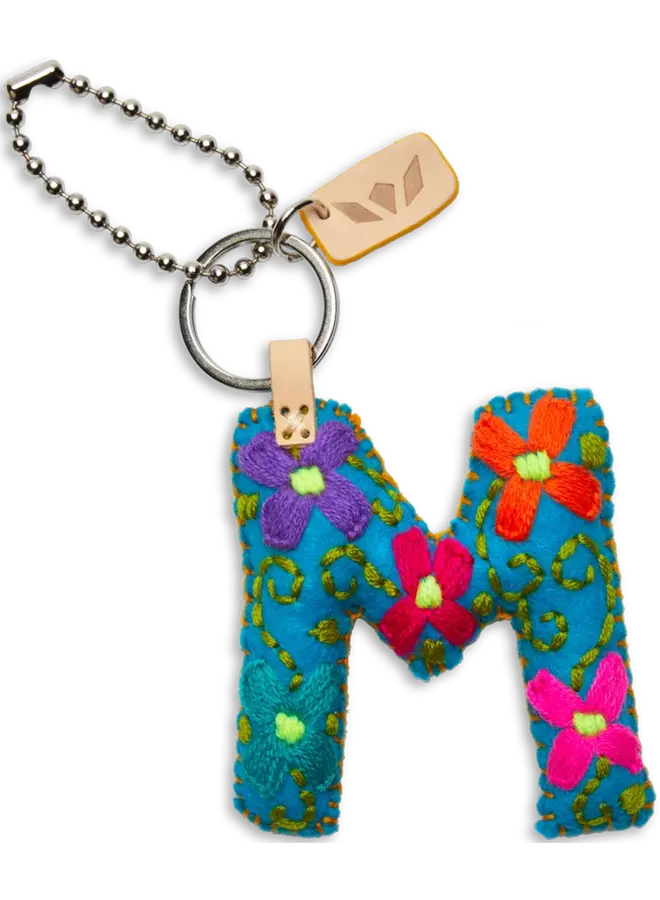 Felt Alphabet Charm Turquoise