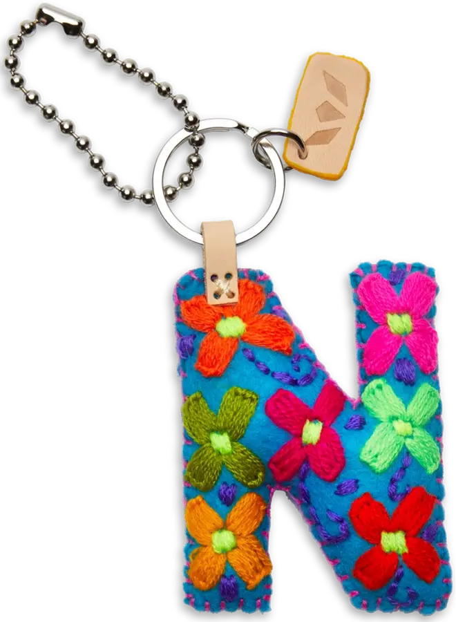 Felt Alphabet Charm Turquoise