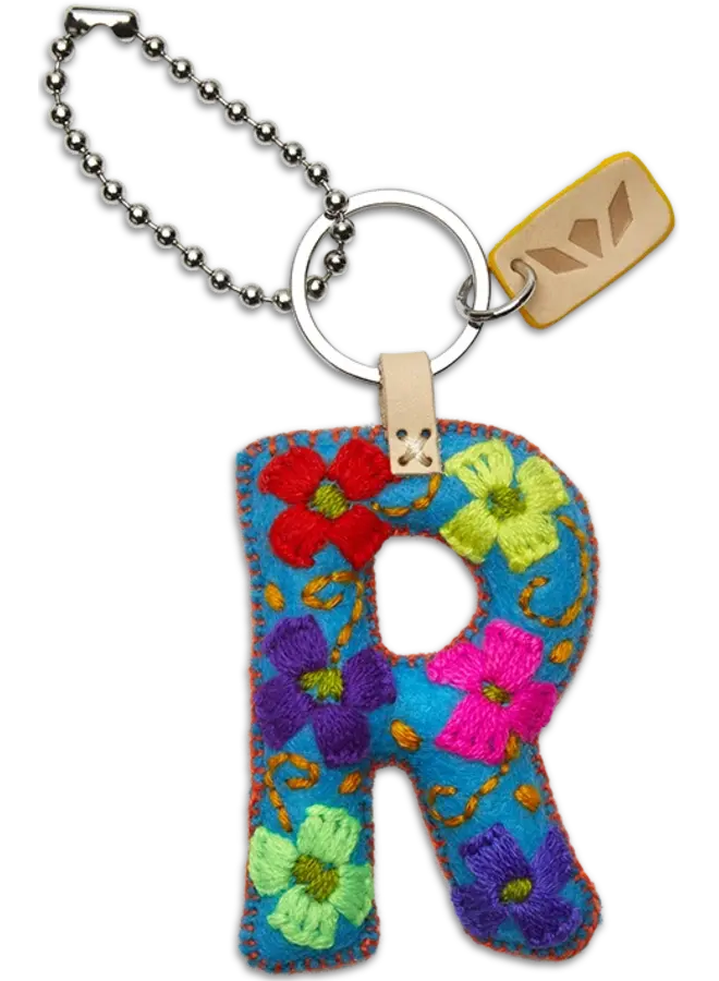 Felt Alphabet Charm Turquoise