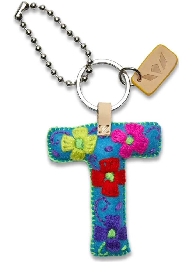 Felt Alphabet Charm Turquoise