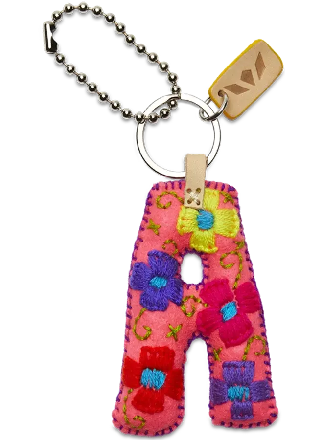 Felt Alphabet Charm Pink