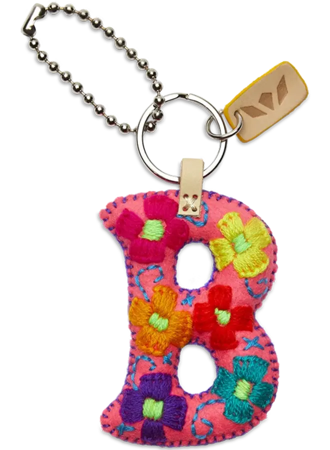 Felt Alphabet Charm Pink