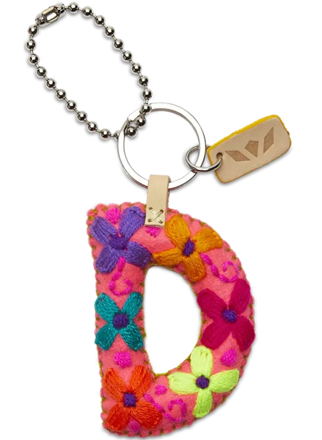 Felt Alphabet Charm Pink