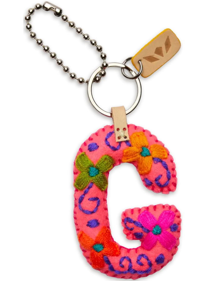 Felt Alphabet Charm Pink