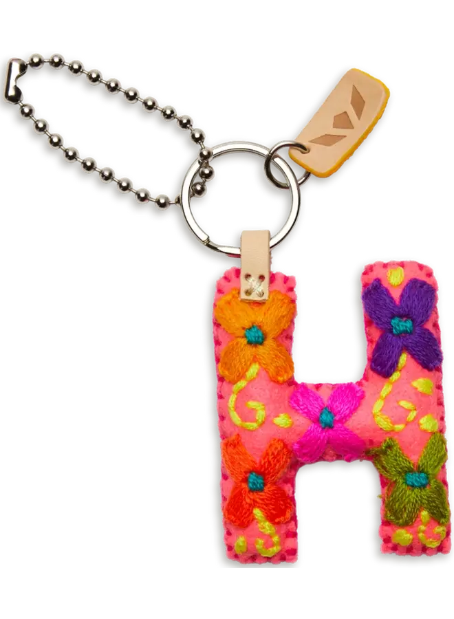 Felt Alphabet Charm Pink