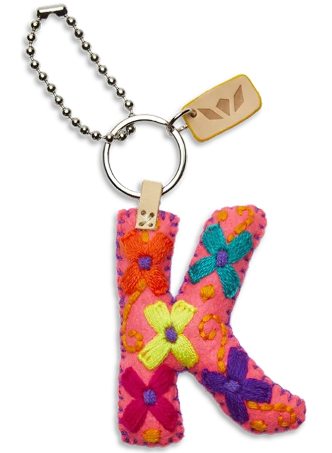 Felt Alphabet Charm Pink