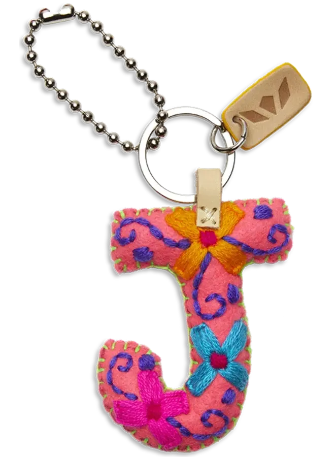 Felt Alphabet Charm Pink