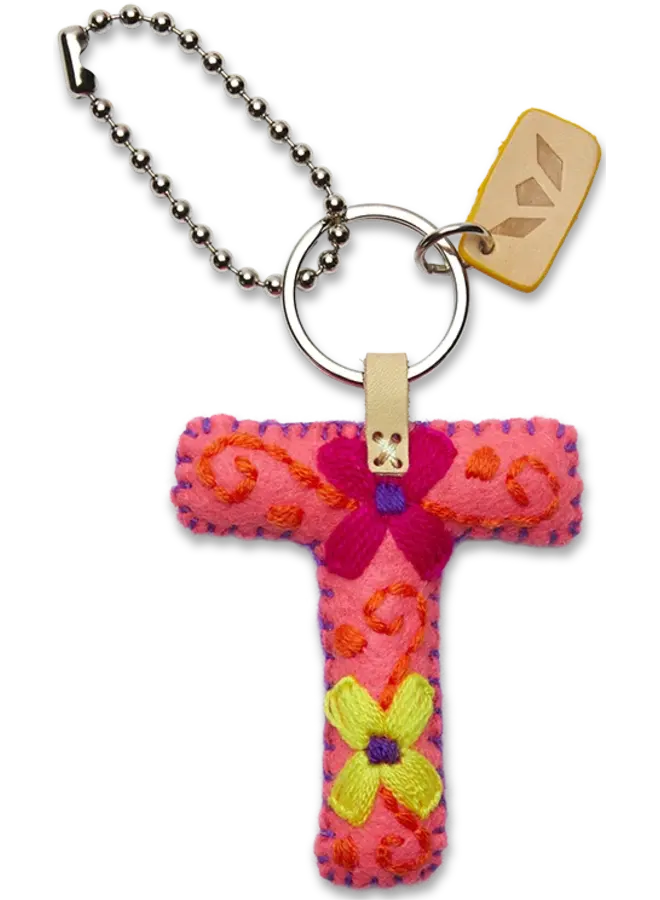 Felt Alphabet Charm Pink