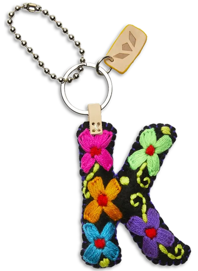 Felt Alphabet Charm Black