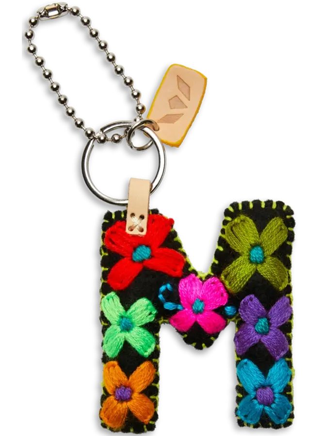 Felt Alphabet Charm Black