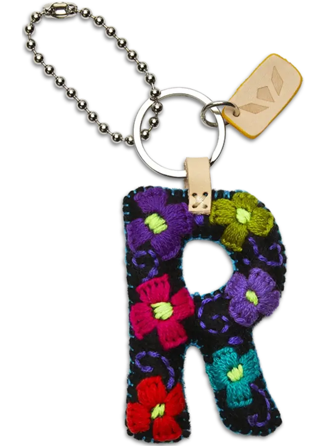 Felt Alphabet Charm Black