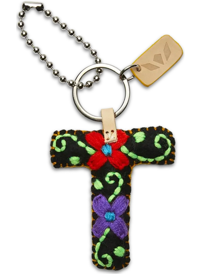 Felt Alphabet Charm Black