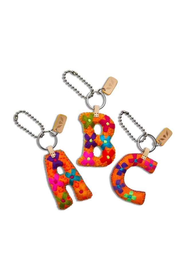 Felt Alphabet Charm Orange