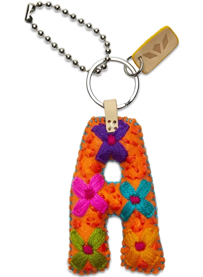 Felt Alphabet Charm Orange