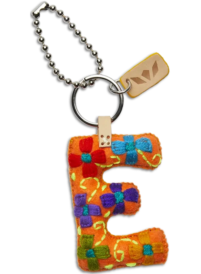 Felt Alphabet Charm Orange