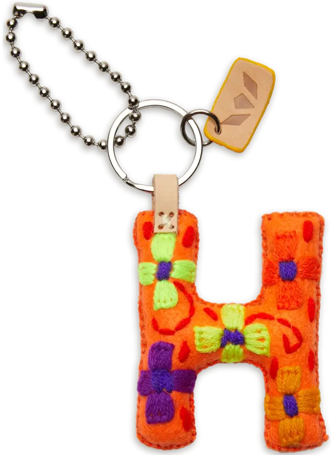 Felt Alphabet Charm Orange