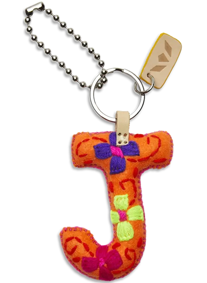 Felt Alphabet Charm Orange
