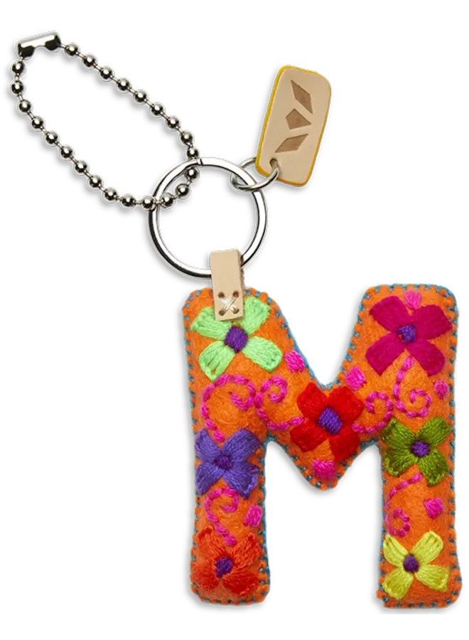Felt Alphabet Charm Orange