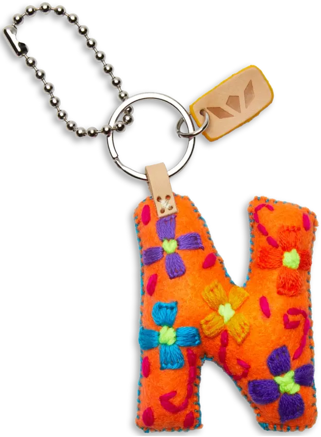 Felt Alphabet Charm Orange