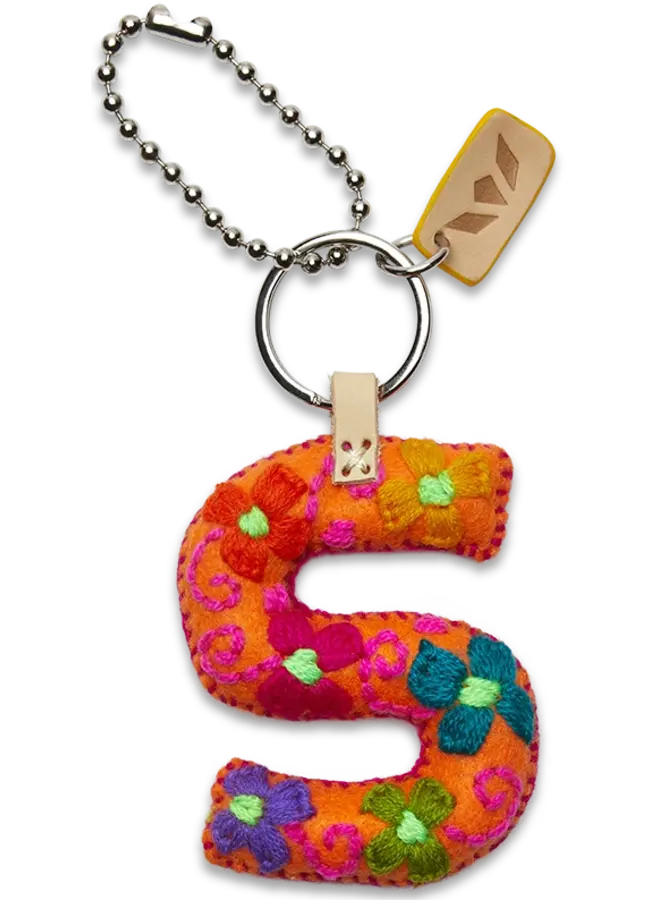 Felt Alphabet Charm Orange