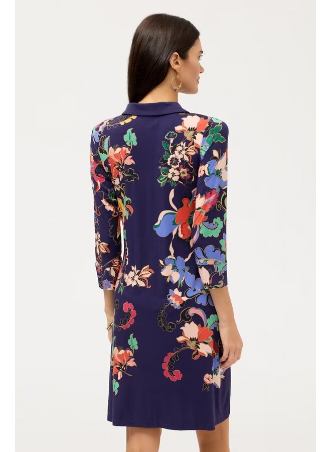 The Janie Favorite Polo Tunic Dress Vista Pacifico Navy