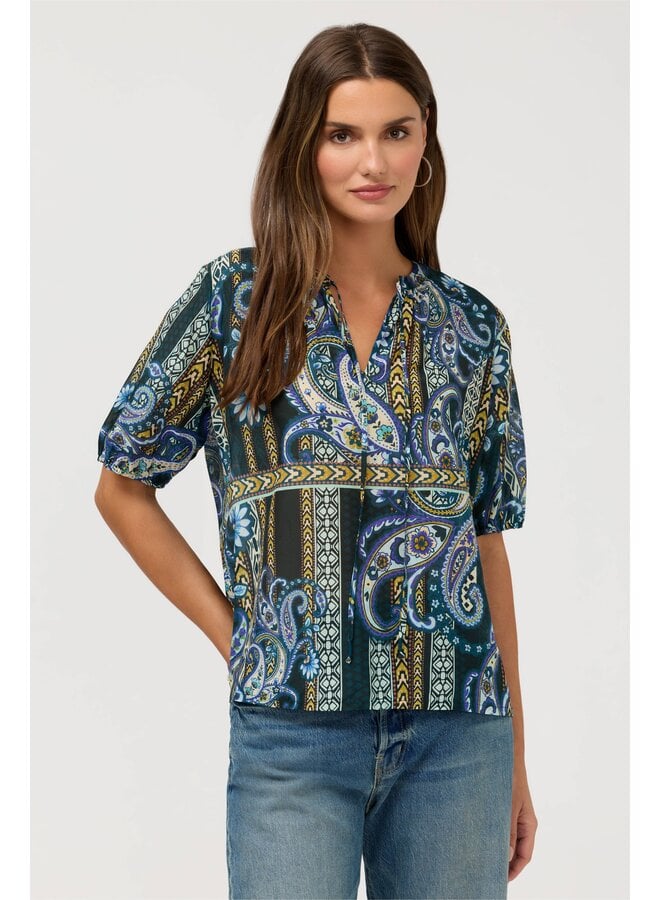 Margot Short Sleeve Blouse Montecito