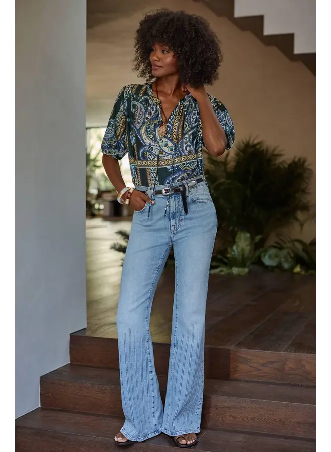 Margot Short Sleeve Blouse Montecito