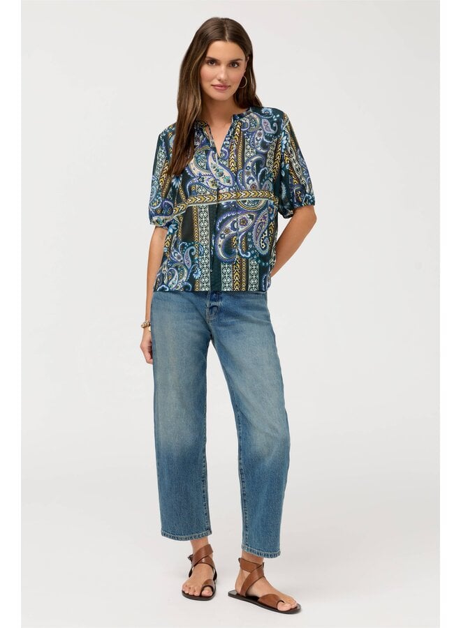 Margot Short Sleeve Blouse Montecito