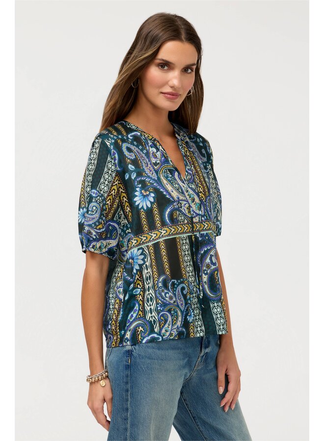 Margot Short Sleeve Blouse Montecito