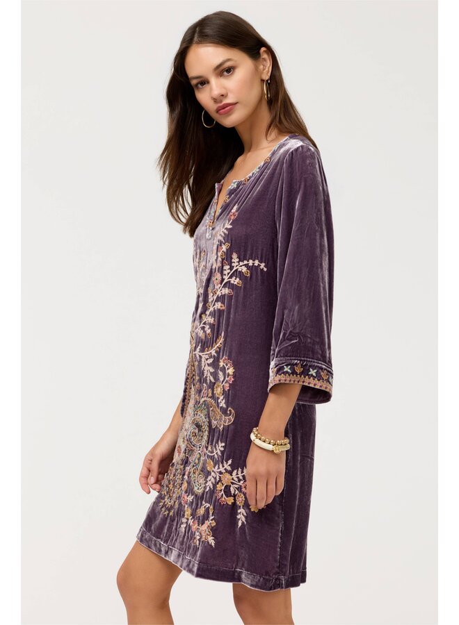 Velvet Swing Dress Lyora Dusty Purple