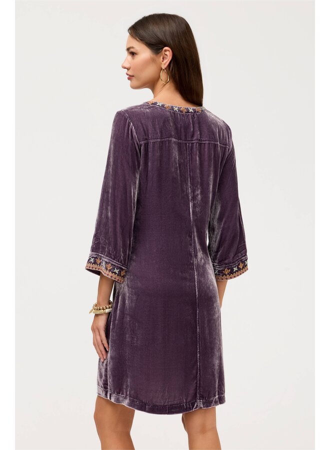 Velvet Swing Dress Lyora Dusty Purple