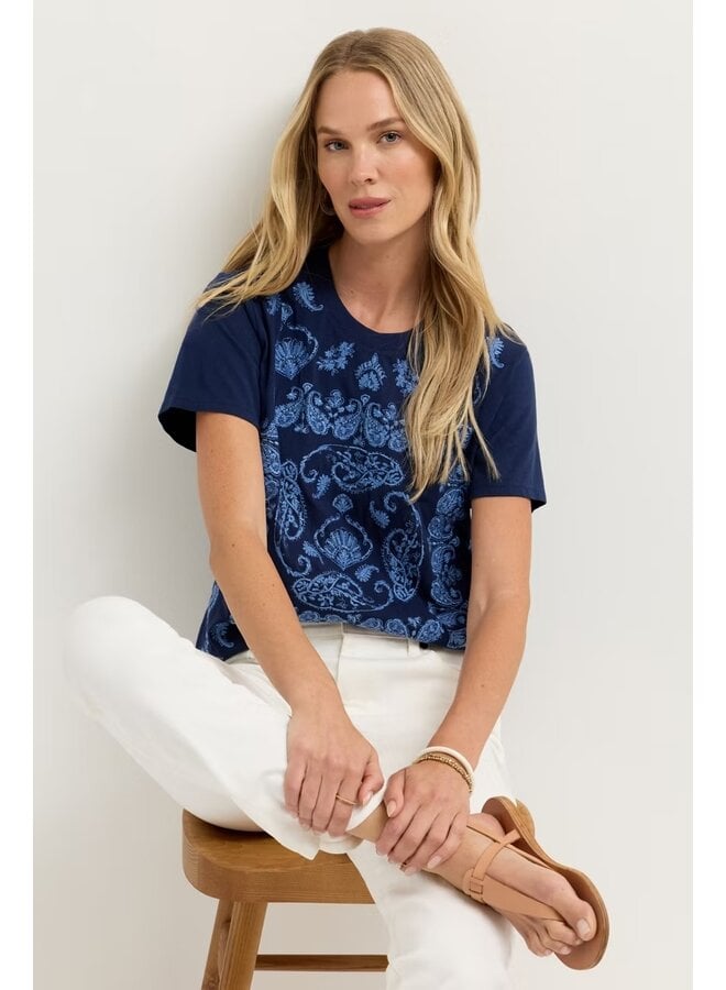 Crew Neck Tee Jaden Blue Night