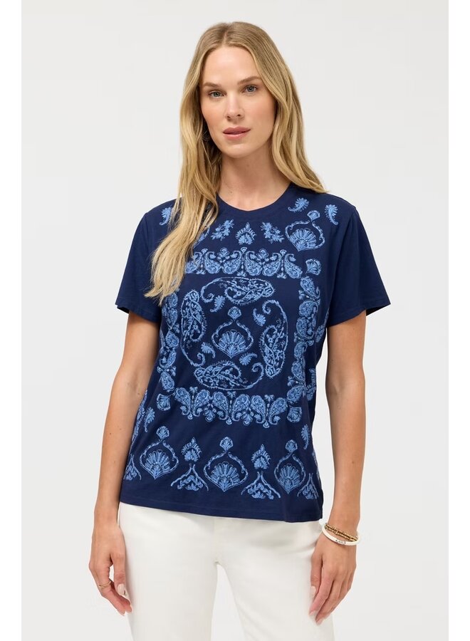 Crew Neck Tee Jaden Blue Night