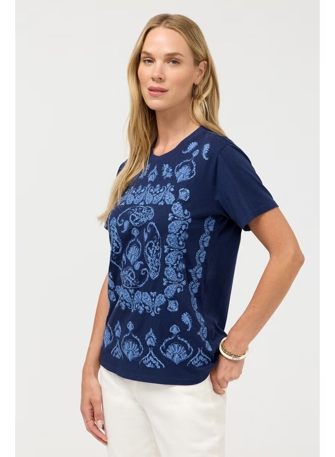 Crew Neck Tee Jaden Blue Night