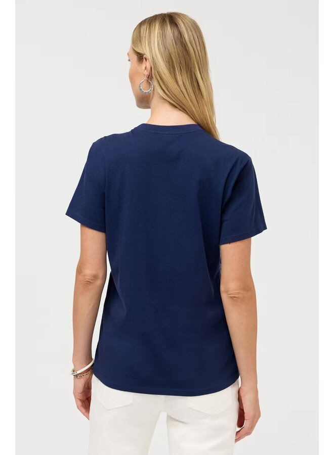 Crew Neck Tee Jaden Blue Night