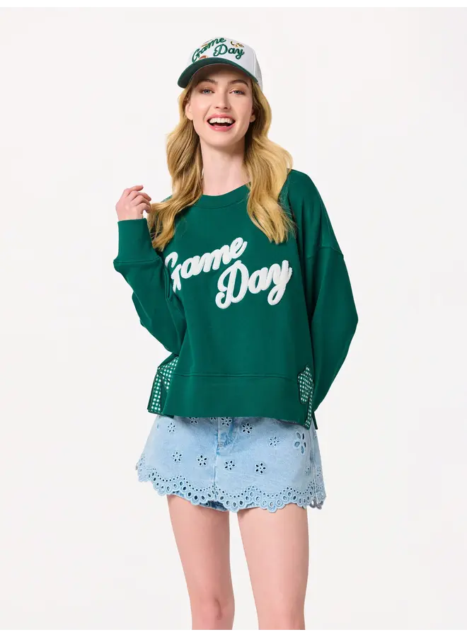 Game Day Relaxed Sweatshirt Green