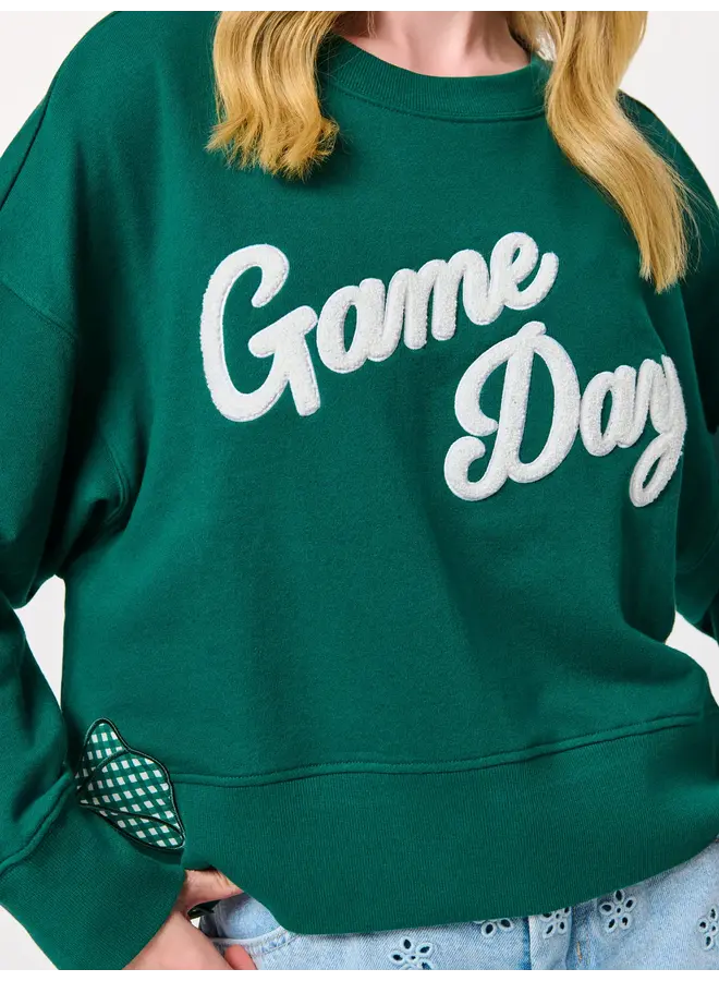 Game Day Relaxed Sweatshirt Green