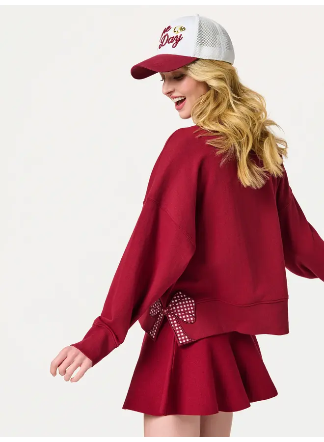 Game Day Relaxed Sweatshirt Maroon