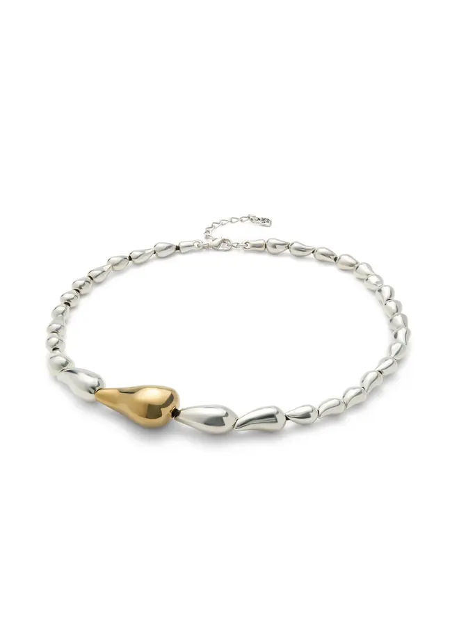 Medelux Necklace w/ Linked Drops Mixed Metal