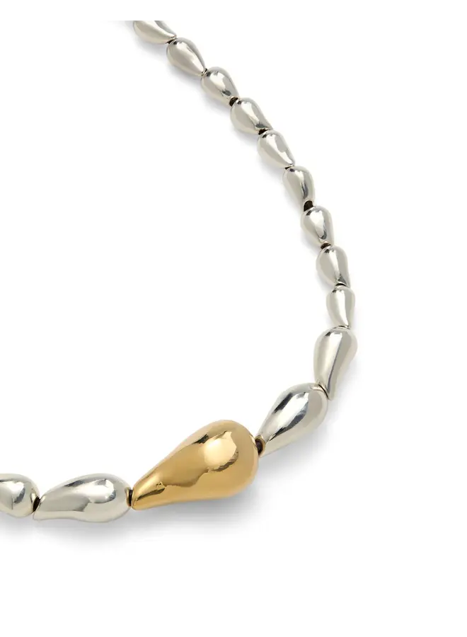 Medelux Necklace w/ Linked Drops Mixed Metal