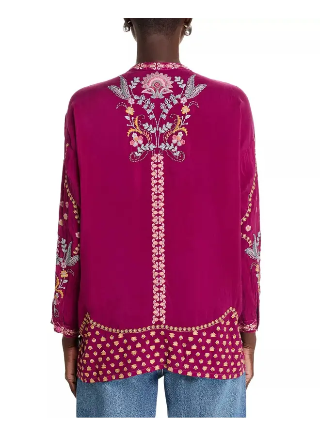Slim Audrey Tunic Emmea Rose Wine