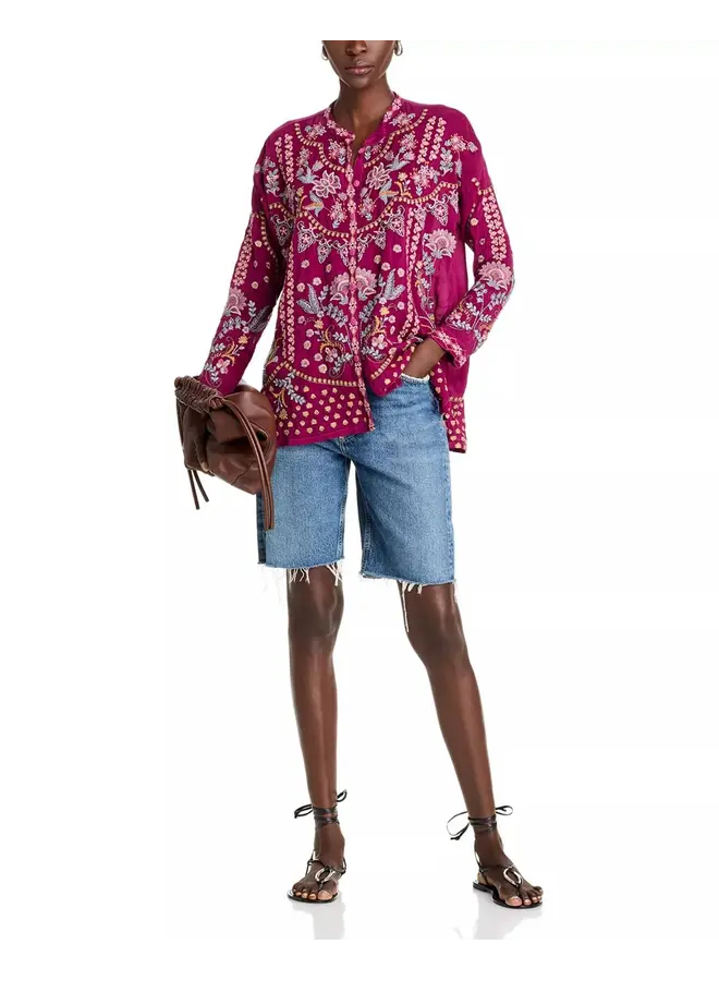 Slim Audrey Tunic Emmea Rose Wine