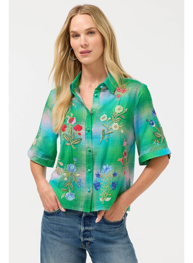 Relaxed Kimono Shirt Beatrix Uma Plaid