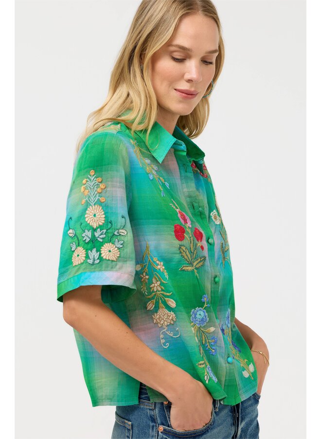 Relaxed Kimono Shirt Beatrix Uma Plaid