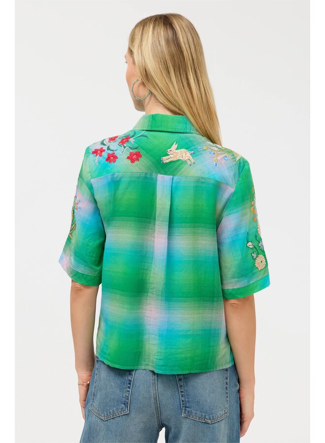 Relaxed Kimono Shirt Beatrix Uma Plaid