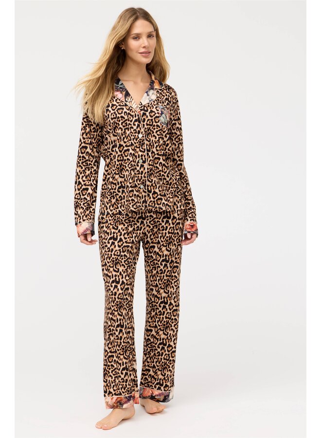 Carly PJ Set Leopard Teyros