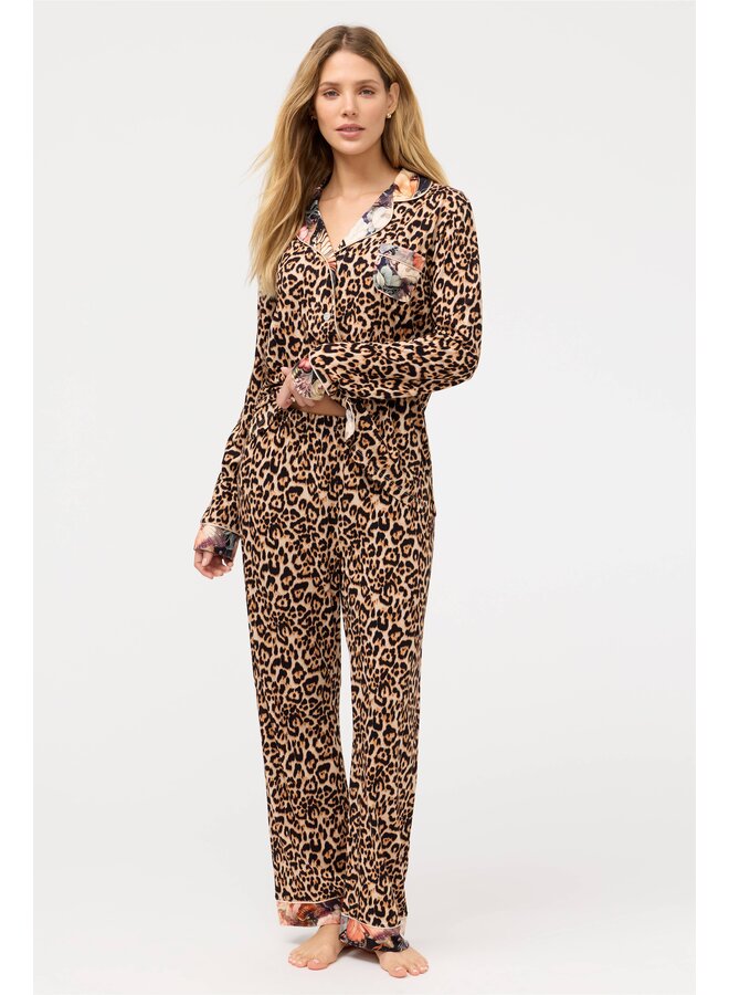 Carly PJ Set Leopard Teyros
