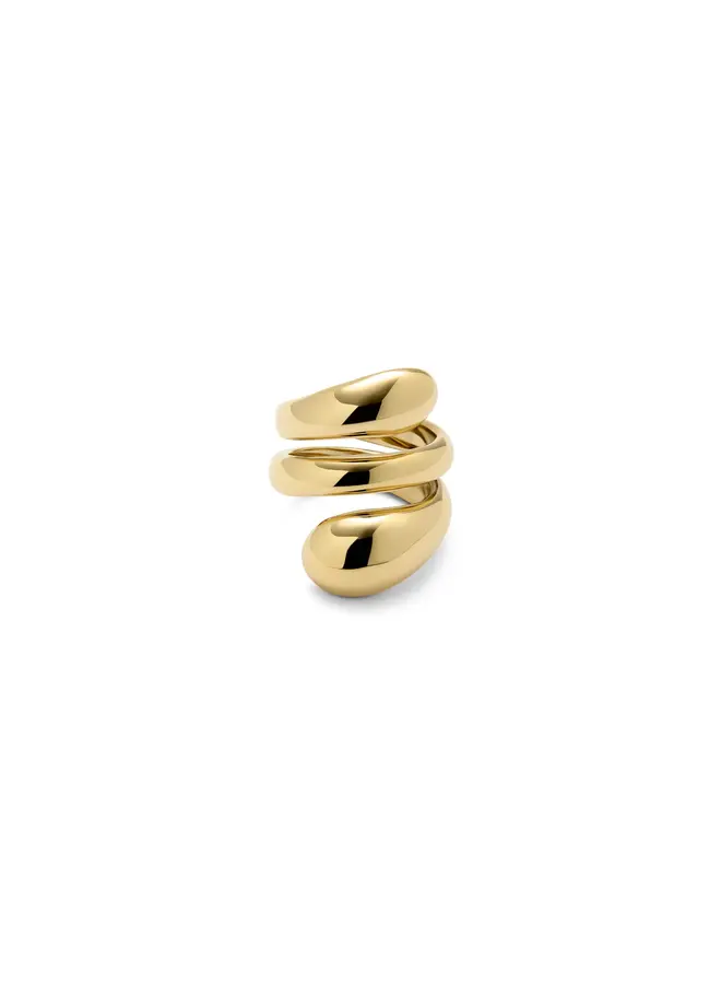 Axis Spiral Ring Gold